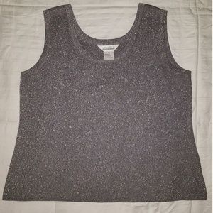 Misook Sparkle Tinsel Tank Top